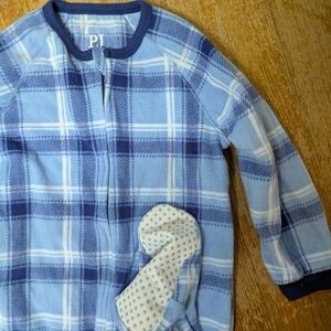 NWOT The Children's Place Blue Plaid Kids Pajamas